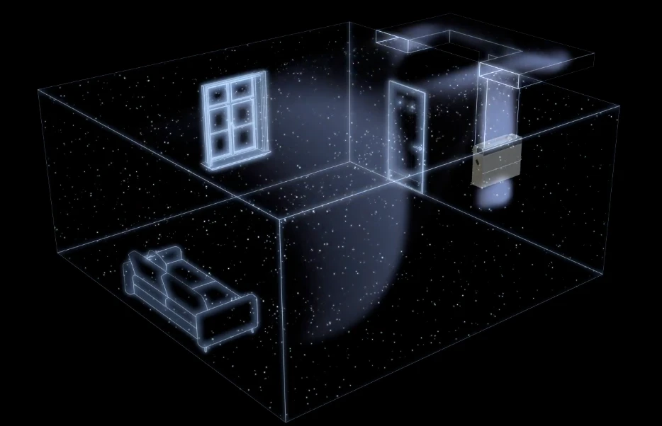 Panasonic invisible air flow installation